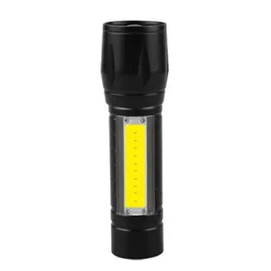 Atacado flash de luz ajustável-Mini lanterna portátil t6 led ultrabrilhante, lanterna usb recarregável, portátil, de 120 lúmens, para áreas externas, usb, luz de foco ajustável