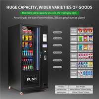 Distributeur automatique de réfrigération automatique 24 heures sur 24 de haute qualité pour la conception d'ascenseur de paiement sans espèces de boissons d'aliments surgelés 300-600