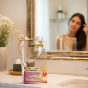 ชุดย้อมผมถาวรสีเงางามระดับมืออาชีพ ผสมน้ำมันอาร์แกนและส้มโอ ปิดผมขาวได้ 100% - Product Image 1