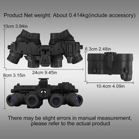 DG HL-ACC-75 Jumelles thermiques à fusion, en nylon durable, pour casque, jeu CS, accessoires de lunette à angle réglable