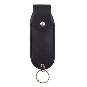 PU Leather Lipstick Holder Keychain Portable Lipstick Holder with <b>Key</b> <b>Ring</b> for Travel Slim Lipstick Sleeve Storage Pouch - Product Image 1