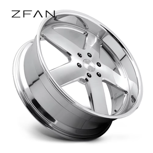 Jantes forgées ZFAN Deep Concave noires 5x114.3 pour Corvette C7 C8 <span class=keywords><strong>911</strong></span> X3 X4 Land Rover Lexus - Product Image 1