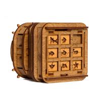 Boîte à puzzle en bois YUESHEN OEM, boîte à puzzle en bois, pièces usinées CNC pour les passionnés de puzzles