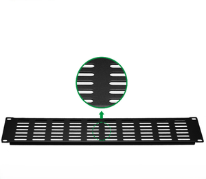 2U 19 inch tháo rời <span class=keywords><strong>Rack</strong></span> mount Vent quản lý cáp Bảng điều khiển với tản nhiệt lỗ cho dễ dàng nhập cáp trong tủ - Product Image 4