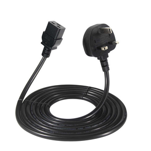 สายไฟ BS to C19 10A 125V ยาว 6 ฟุต 18AWG สีดำ สำหรับจอคอมพิวเตอร์และเครื่องพิมพ์ - Product Image 3