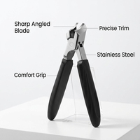 Vente directe usine : Grand coupe-ongles, repousse-cuticules, ensemble de 3 pièces pour manucure et pédicure, emballage en boîte
