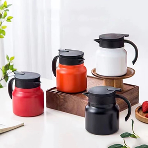 <span class=keywords><strong>Théière</strong></span> <span class=keywords><strong>isotherme</strong></span> grande capacité en acier inoxydable <span class=keywords><strong>avec</strong></span> <span class=keywords><strong>filtre</strong></span> de séparation pour thé infusé - Product Image 2