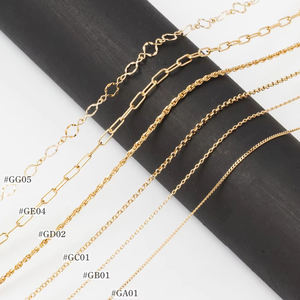 Cadenas de oro macizo puro de 18K, 14K, 10K, collares, venta al por mayor, conjuntos de joyería de moda para mujer 2025 - Product Image 1