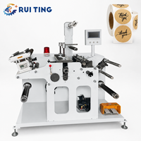 Machine de découpe rotative compacte RTMQ-520B, modèle amélioré, pour rouleaux d'étiquettes autocollantes, avec moteur servo et système d'élimination des déchets