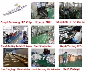 Hàn Quốc sam 3 <span class=keywords><strong>LED</strong></span> mô-đun siêu âm hàn tiêm 12V 1.2 Wát 120LM <span class=keywords><strong>Samsung</strong></span> SMD 2835 3 <span class=keywords><strong>LED</strong></span> <span class=keywords><strong>MODULE</strong></span> cho thư kênh - Product Image 4