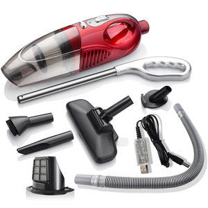 Aspirador portátil de mano con cabezales de cepillo múltiples inalámbricos en seco y húmedo de gran potencia para el hogar y el coche - Product Image 1