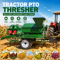 Décortiqueuse de maïs à prise de force pour tracteur, grande capacité, nettoyeur de grains pour la récolte en champ agricole 3-4T/H