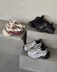 Zapatillas Deportivas de Hombre, Estilo Chunky, de Moda, Transpirables, de Malla y Cuero PU, con Amortiguación Lenta, Unisex, Retro - Product Image 5