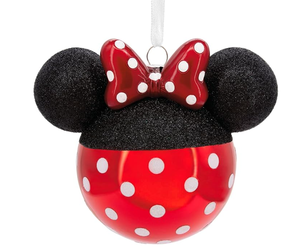 Adorno Navideño Colgante para Árbol de <span class=keywords><strong>Navidad</strong></span>, Hecho a Mano, de Cristal Soplado con Diseño de Minnie Mouse - Product Image 1
