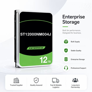قرص صلب ST12000NM004J Exos HDD X18 بسعة 12 تيرابايت وسرعة دوران 7200 دورة في الدقيقة وذاكرة تخزين مؤقت 256 ميجابايت وواجهة SAS 12 جيجابت/ثانية مقاس 3.5 بوصة - Product Image 2