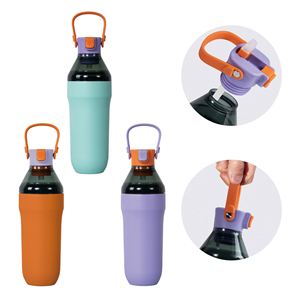 Custom 3 Compartment Vacuum Insulated 20oz 304 Stainless Steel Water <b>Bottle</b> Coffee Cup Lockable <b>Straw</b> Lid Promotional - Product Image 6