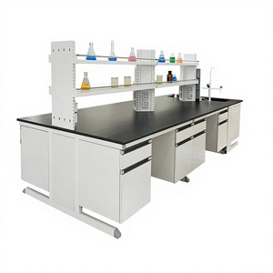 Banco da Laboratorio Antistatico in Acciaio, Tavolo per Esperimenti per Laboratori di Fisica e Uso Ospedaliero - Product Image 2
