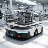 Robot mobile autonome AMR, charge utile de 400 kg, double laser SLAM AGV avec 6 à 8 heures d'autonomie pour le transport de marchandises en usine