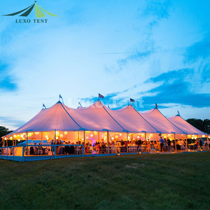 Carpa de Boda Tipo Marquesina de Alta Calidad para Fiestas y Banquetes, Estilo <span class=keywords><strong>Sperry</strong></span> con Mástil de Lona y Pico de Aluminio para Exteriores - Product Image 3