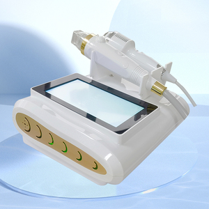 Appareil de beauté pour la peau 2 en 1 EMS RF, appareil de micro-aiguilletage de bureau avec 4 embouts pour le soin de rajeunissement de la peau - Product Image 5