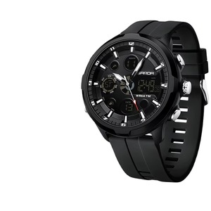 Reloj Digital Deportivo para Hombre, Diseño Casual, Esfera Grande de 53 mm, Silicona, Resistente al Agua 5 ATM, Pantalla Dual, para Correr y Actividades al Aire Libre - Product Image 1