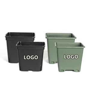 Gallon Pot PP Big Square Tall Container Garden Flowerpot Factory Manufacturer 1 3 5 Gallon Durable Agricultural Square Plastic Nursery Pot