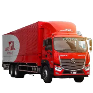 Foton New Auman 10 ruote camion ala furgone Cargo telecamera cuccetta veloce Box automatico 16 Ft con ascensore cancello manuale Euro 2