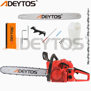 ADEYTOS DIY Tronçonneuse à essence 2 temps 20in 52cc/58cc Moteur sans balais Modèle 5800/5200 Machine de découpe de bûches industrielle OEM - Product Image 1