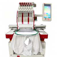 Máquina de Bordar Automática Profesional YS-1201CT, 9/12/15 Agujas, Área de Trabajo de 360x510 mm, Alta Velocidad de 1000 RPM, Adorno con Hilo