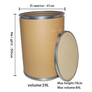 Tambor de Fibra de Grado Alimenticio CH para Almacenar 25 Kg de Suministros Químicos, Citrato de Potasio Anhidro en Polvo - Product Image 3