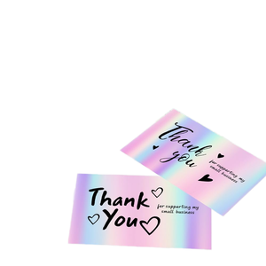 โปสการ์ดขอบคุณแบบสร้างสรรค์สำหรับธุรกิจ-วิกผมและเครื่องประดับการ์ดขอบคุณสำหรับบรรจุภัณฑ์ - Product Image 1