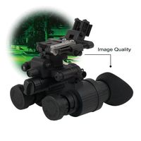 Jumelles de vision nocturne professionnelles PVS31 GEN3, configuration binoculaire, portée de détection de 1500 m, protection IP67, résolution 64 LP/mm, 8