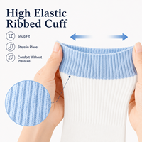 Chaussettes antidérapantes personnalisées OEM à marque privée pour Pilates et Yoga, avec nœud, bord côtelé très élastique et semelle en silicone