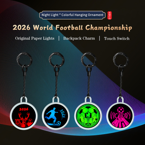 Colgante de Mochila del <span class=keywords><strong>Campeonato</strong></span> <span class=keywords><strong>Mundial</strong></span> de Fútbol 2026 |   Amuleto Luminoso Colorido |   Exquisito Regalo Promocional - Product Image 1