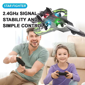 Avion télécommandé IFA pour débutants, modèle de chasseur à roulettes avec moteur durable, avion RC en mousse incassable sans fil - Product Image 3