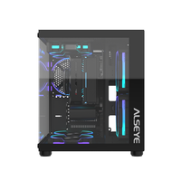 ALSEYE New Design Computer Case Cube Mini-B Black Color ARGB PC Case With Glass Window