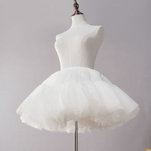 <span class=keywords><strong>Jupon</strong></span> court en <span class=keywords><strong>tulle</strong></span> à taille élastique - <span class=keywords><strong>Jupon</strong></span> moelleux à 2 couches avec volants pour robes de mariée et de soirée - Product Image 4