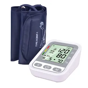 Moniteur de pression artérielle de poignet médical à domicile de haute qualité, grand écran LCD, Machine électronique de pression artérielle