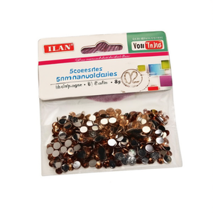 Strass Ilan 5mm Colore Champagne Per Lavori Artigianali Confezione da 8g - Product Image 2