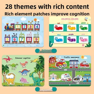 <span class=keywords><strong>Livre</strong></span> d'activités éducatif transfrontalier pour enfants, avec autocollants, à rabats et à déchirer, en anglais - Product Image 3