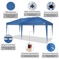 Tente pliante portable personnalisée, auvent imperméable, événements de plein air, style cadre, stand d'exposition, tente de salon professionnel