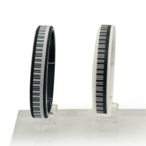 Piano Notes Rubber Wristbands Silicone Wristbands Piano Music Themed Parties Decorative Music Birthdays Baby Showers Party <b>Gifts</b> - Product Image 2