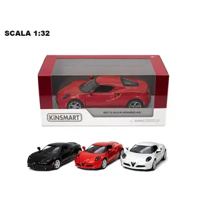 Kinsmart 2013 Alfa Romeo 4C, Modelo de Auto Fundido a Presión, Escala 1:32, Vehículo de Juguete Coleccionable - Product Image 3