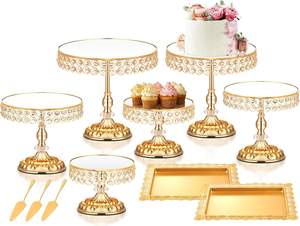 Soporte para Pastel de Metal Ligero pero Resistente con Base Antideslizante, Adecuado para Pasteles, Cupcakes, Repostería y Presentación de Postres para Fiestas - Product Image 3