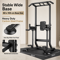 Tour de musculation réglable avec barres de traction et stations de dips, en acier carbone robuste, équipement de fitness à domicile