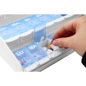 Organisateur de pilules hebdomadaire avec 3 compartiments pour usage domestique, grand organisateur de pilules hebdomadaire KMINA K40023 - Product Image 6