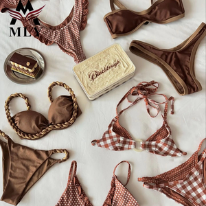 Maillots <span class=keywords><strong>de</strong></span> <span class=keywords><strong>bain</strong></span> tendance MLY, vente flash, ensemble <span class=keywords><strong>de</strong></span> bikinis sexy à lanières, <span class=keywords><strong>maillot</strong></span> <span class=keywords><strong>de</strong></span> <span class=keywords><strong>bain</strong></span> <span class=keywords><strong>2</strong></span> pièces pour femmes - Product Image 1