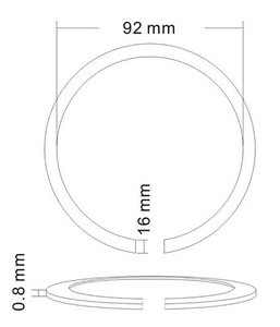 B-42 92*16*0.8mm bois incrusté <span class=keywords><strong>guitare</strong></span> classique Soundhole Rosette <span class=keywords><strong>pour</strong></span> pièces de <span class=keywords><strong>guitare</strong></span> - Product Image 6