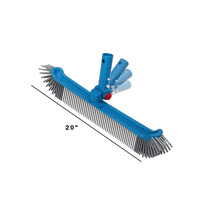 BONNY Brosse murale en nylon pour le nettoyage de la piscine avec poignée réglable Balai de lavage de piscine