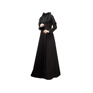 Derniers vêtements islamiques Abaya modeste pour femmes musulmanes Abaya en tissu polyester - Product Image 6